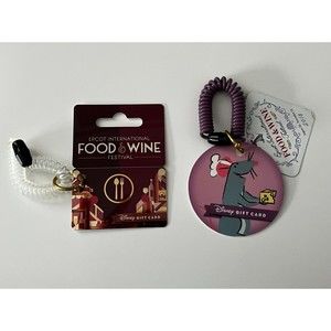 Disney EPCOT 2015 & 2018 Food & Wine Festival Remy Wristlet Gift Card NO VALUE